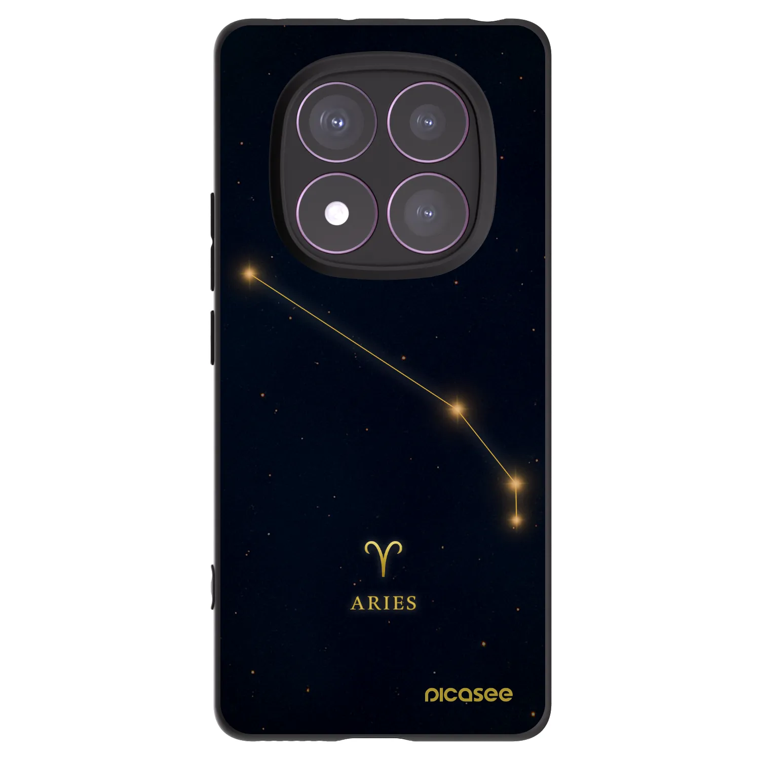 Picasee Μαύρη θήκη σιλικόνης για Xiaomi Redmi Note 14 Pro 4G - ARIES
