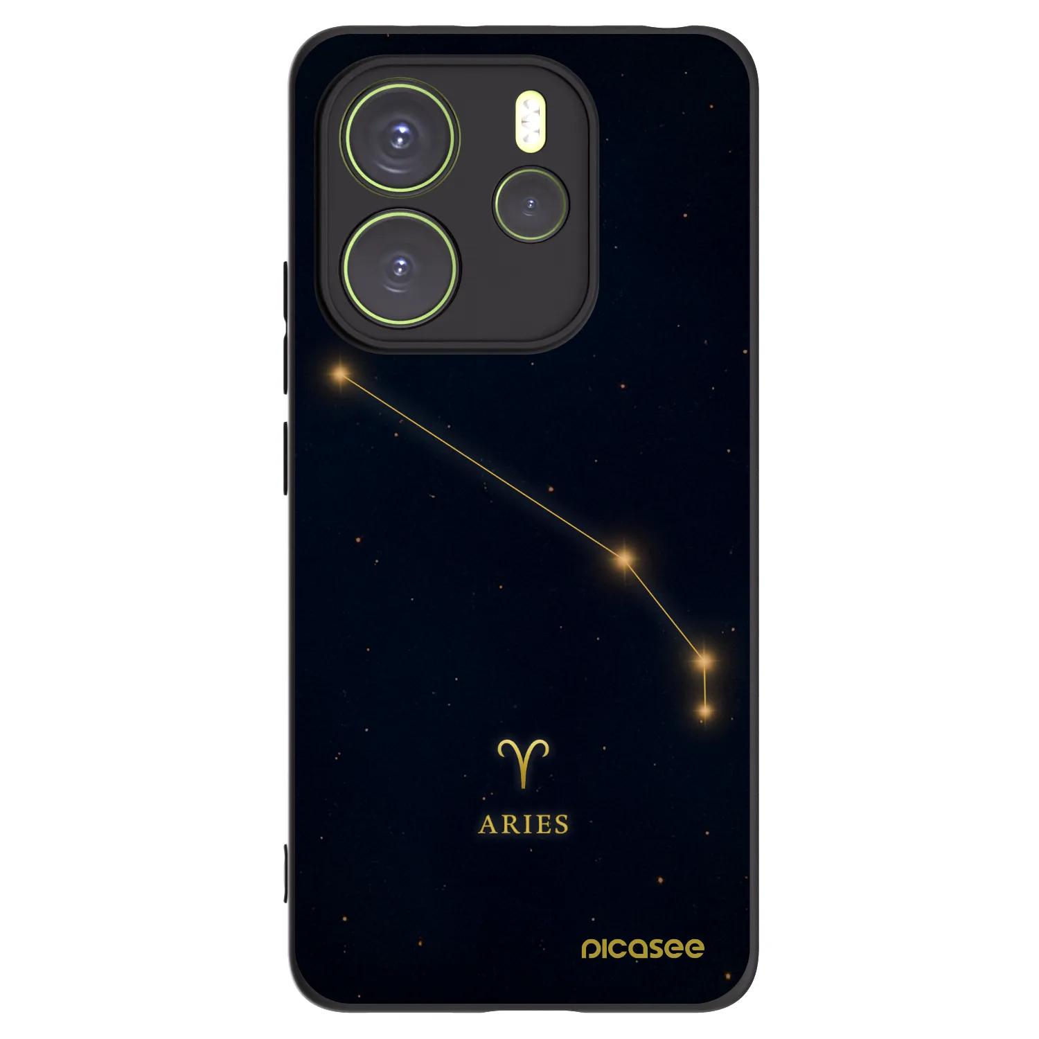 Picasee Μαύρη θήκη σιλικόνης για Xiaomi Redmi Note 14 4G - ARIES