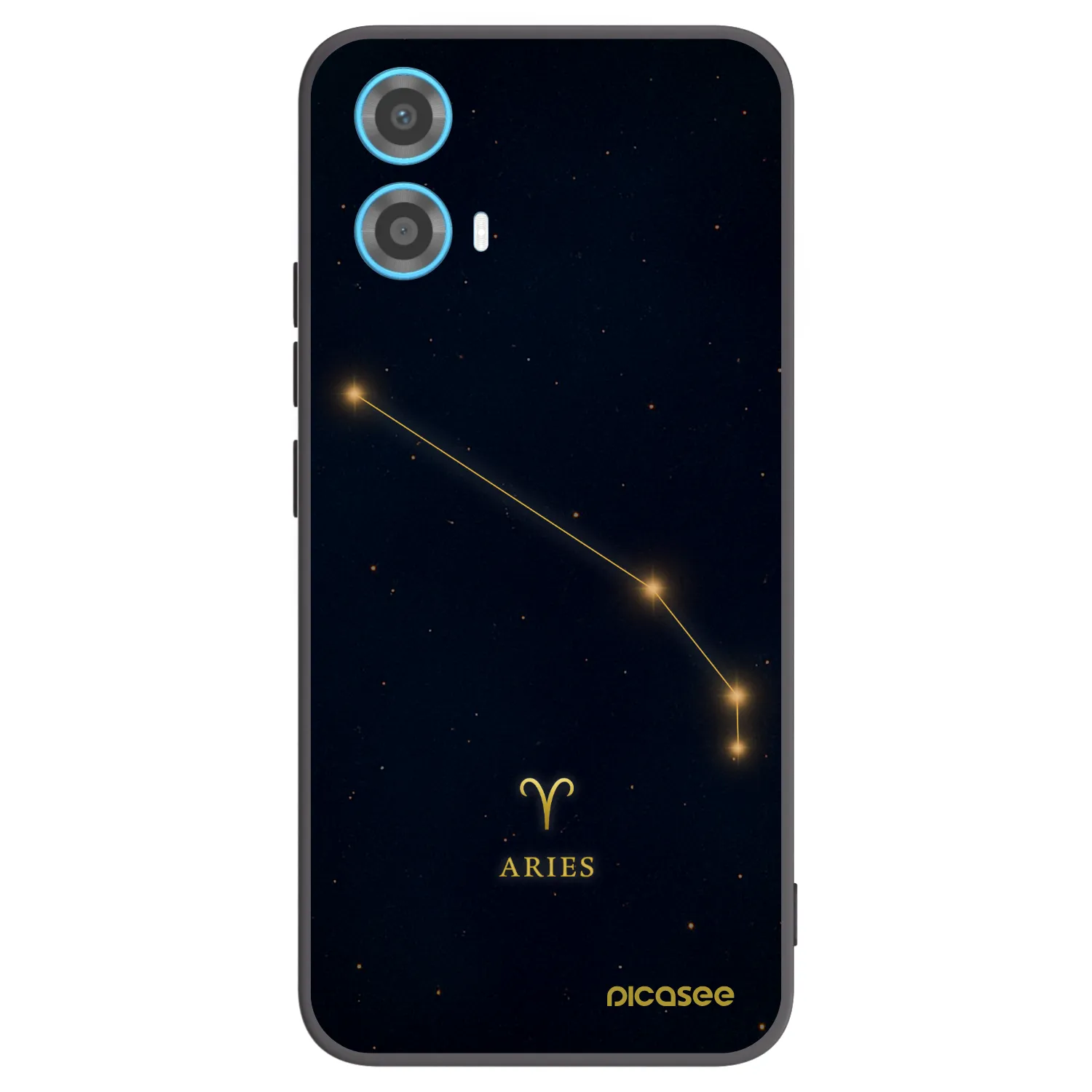 Picasee Μαύρη θήκη σιλικόνης για Motorola Moto G34 5G - ARIES