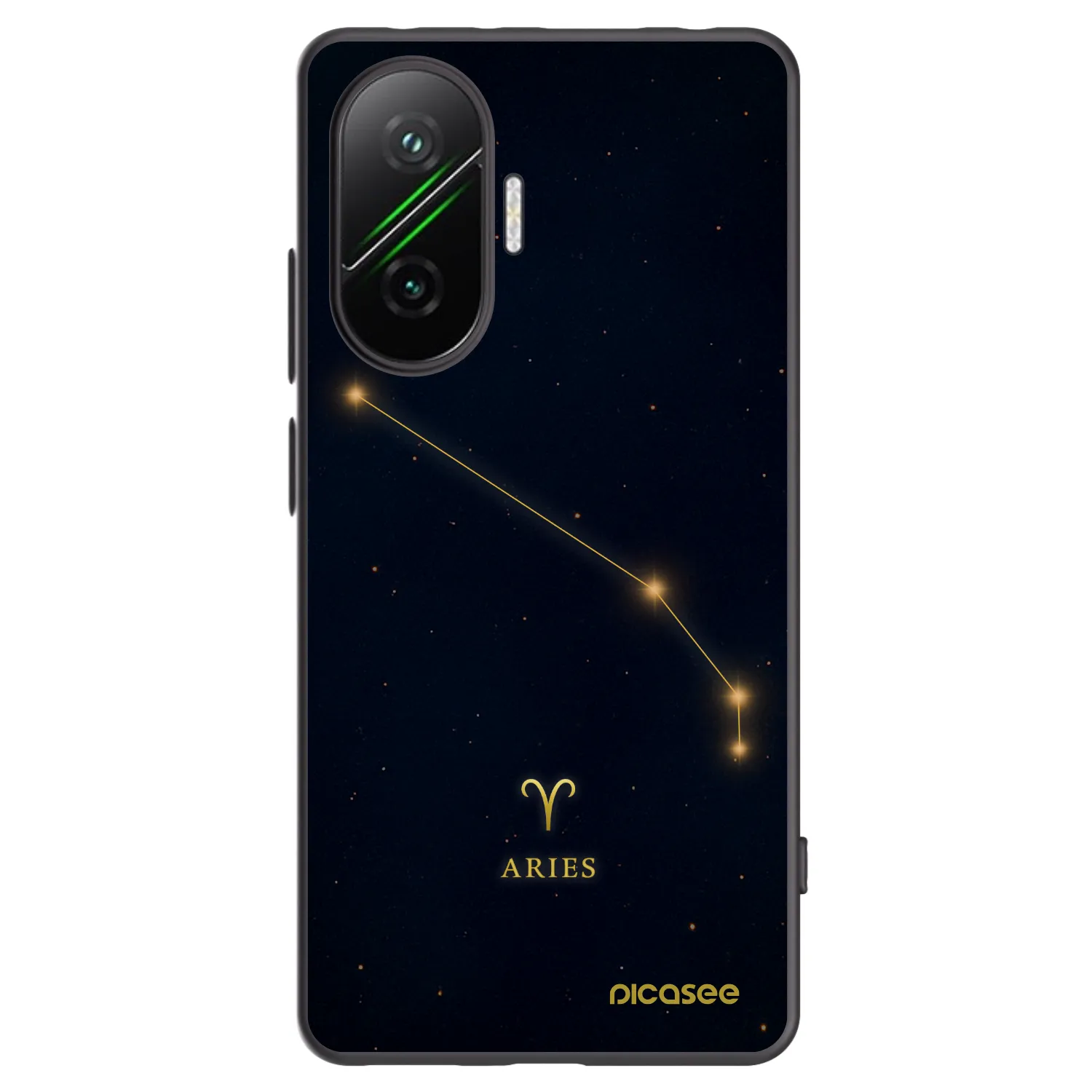 Picasee Μαύρη θήκη σιλικόνης για Xiaomi Poco F7 5G - ARIES