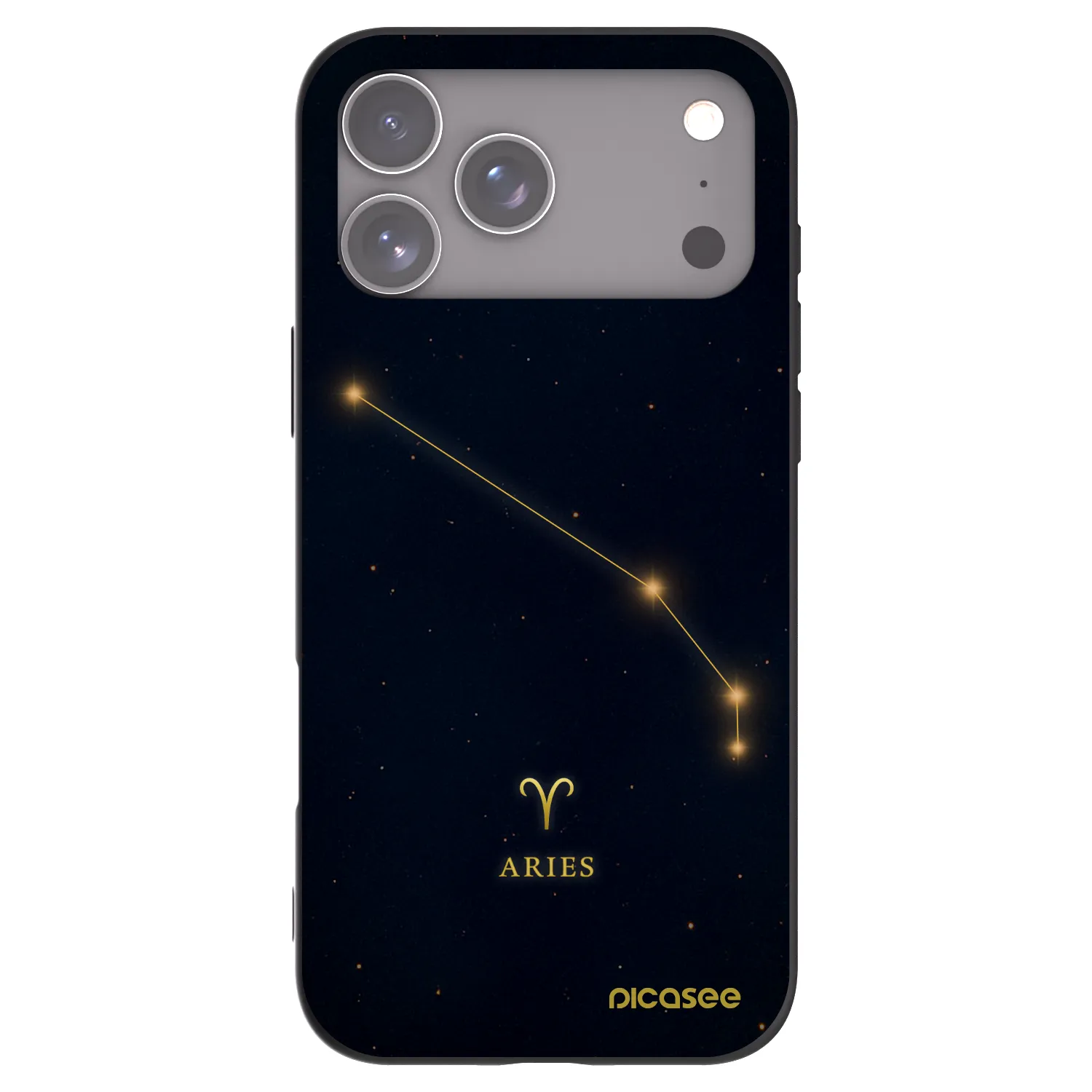 Picasee Μαύρη θήκη σιλικόνης για Apple iPhone 17 Pro Max - ARIES
