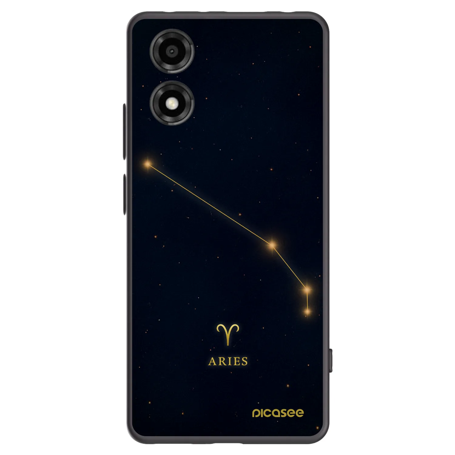 Picasee Μαύρη θήκη σιλικόνης για Motorola Moto E14 - ARIES