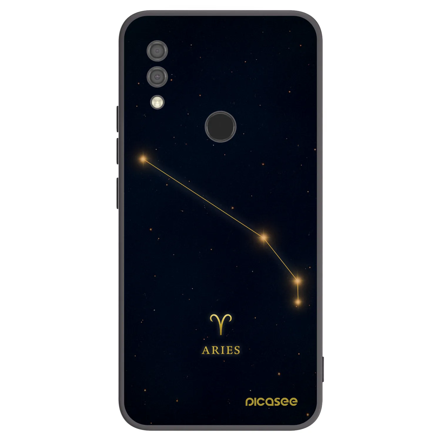 Picasee Μαύρη θήκη σιλικόνης για Xiaomi Redmi 7 - ARIES