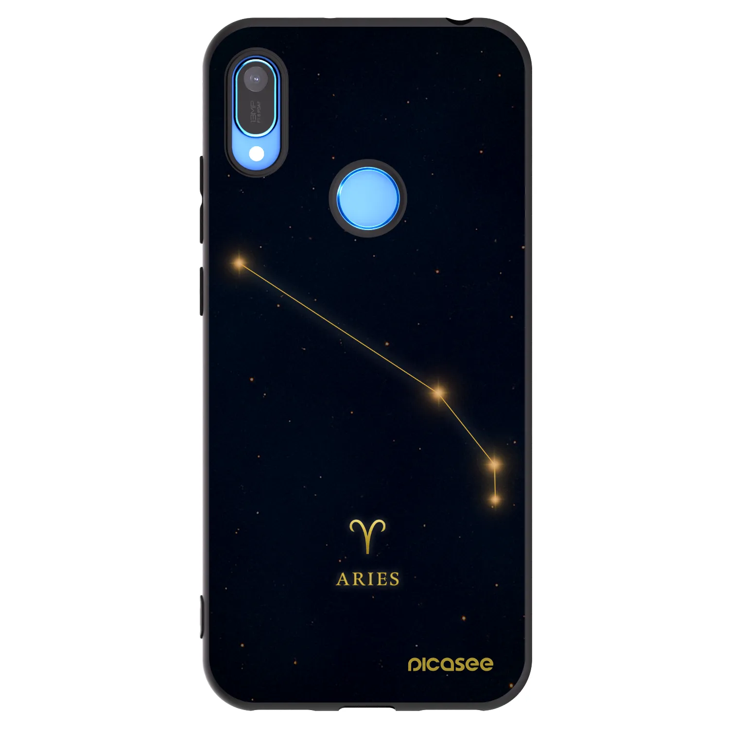 Picasee Μαύρη θήκη σιλικόνης για Huawei Y6 2019 - ARIES