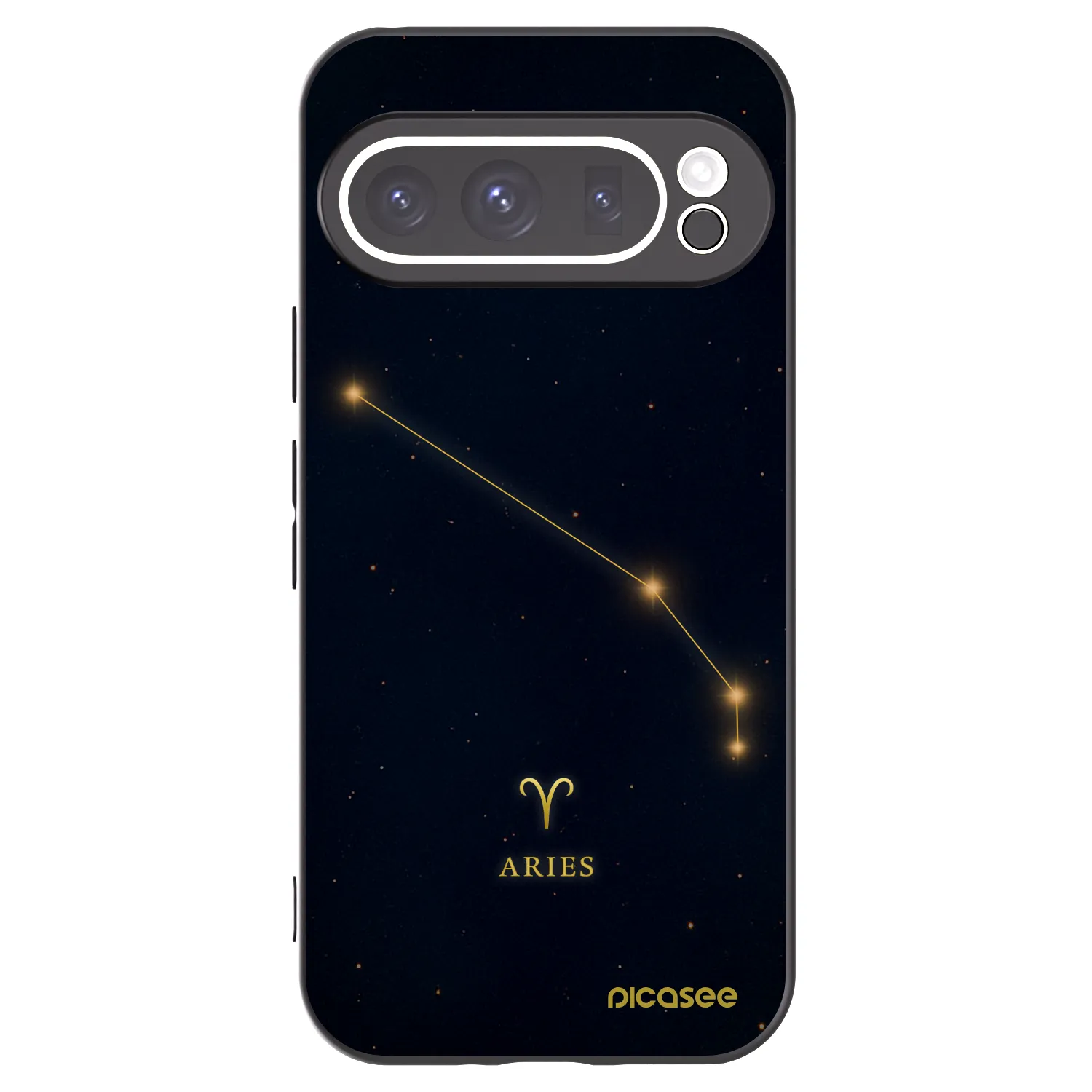 Picasee Μαύρη θήκη σιλικόνης για Google Pixel 9 Pro XL - ARIES