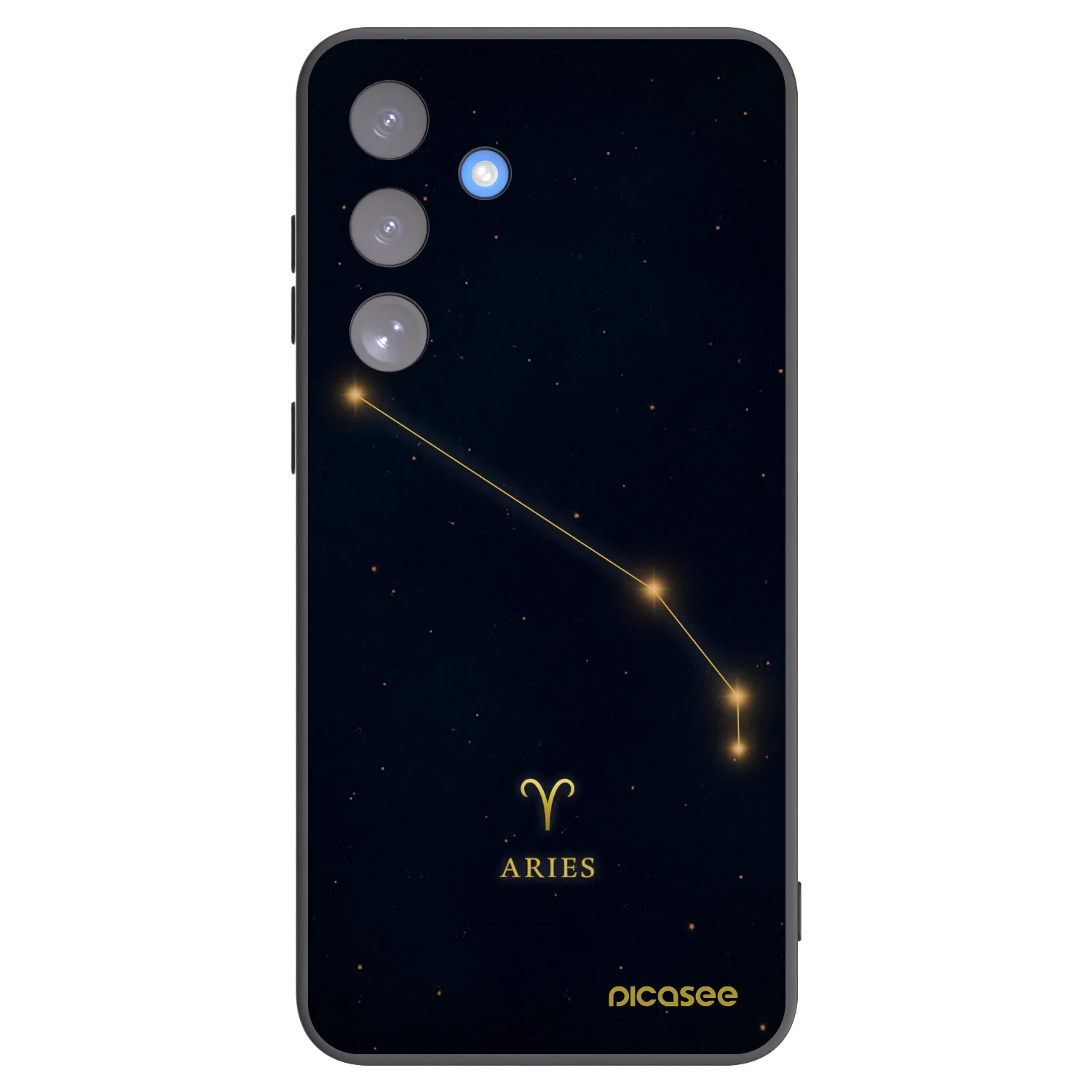 Picasee Μαύρη θήκη σιλικόνης για Samsung Galaxy S25 FE 5G - ARIES