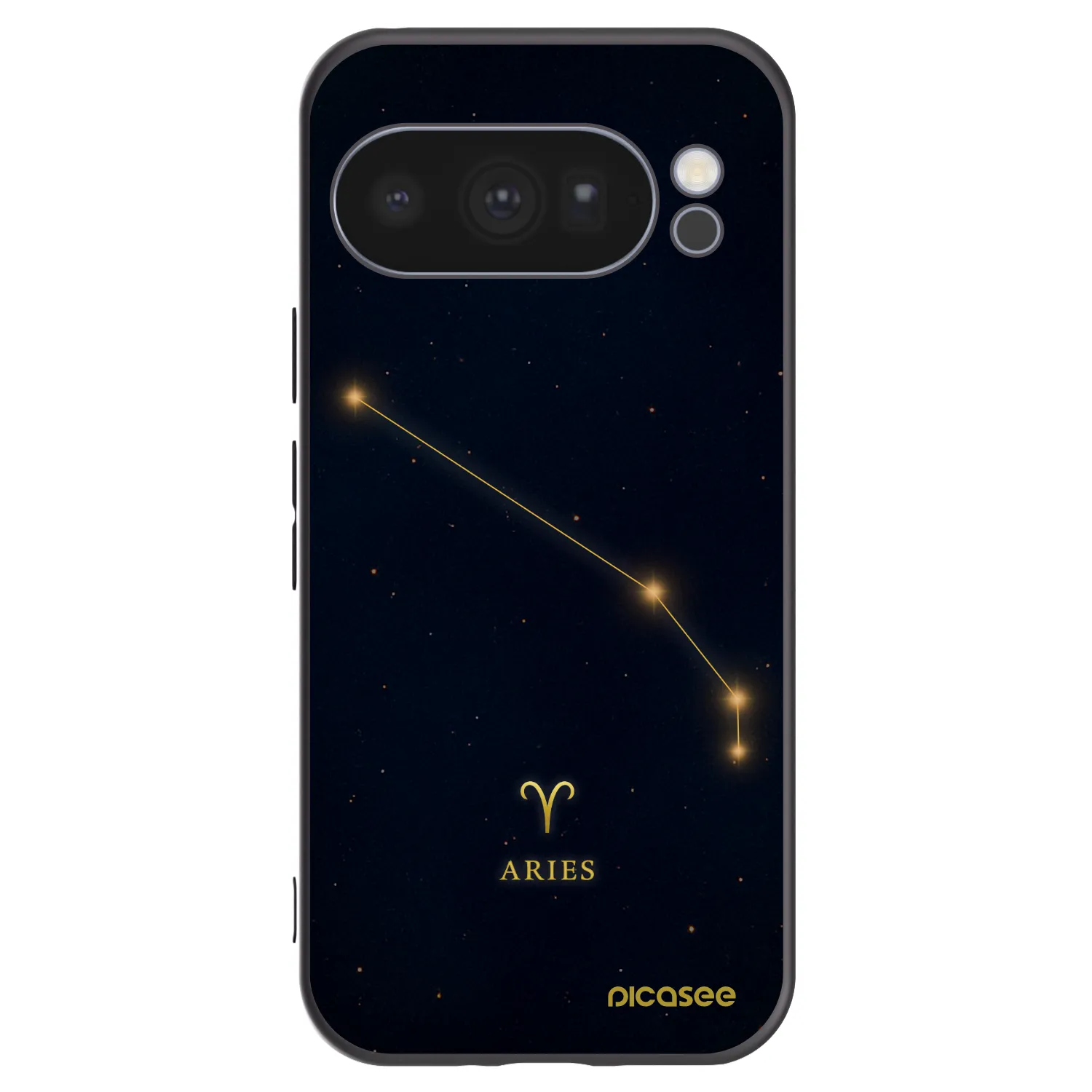Picasee Μαύρη θήκη σιλικόνης για Google Pixel 10 Pro - ARIES