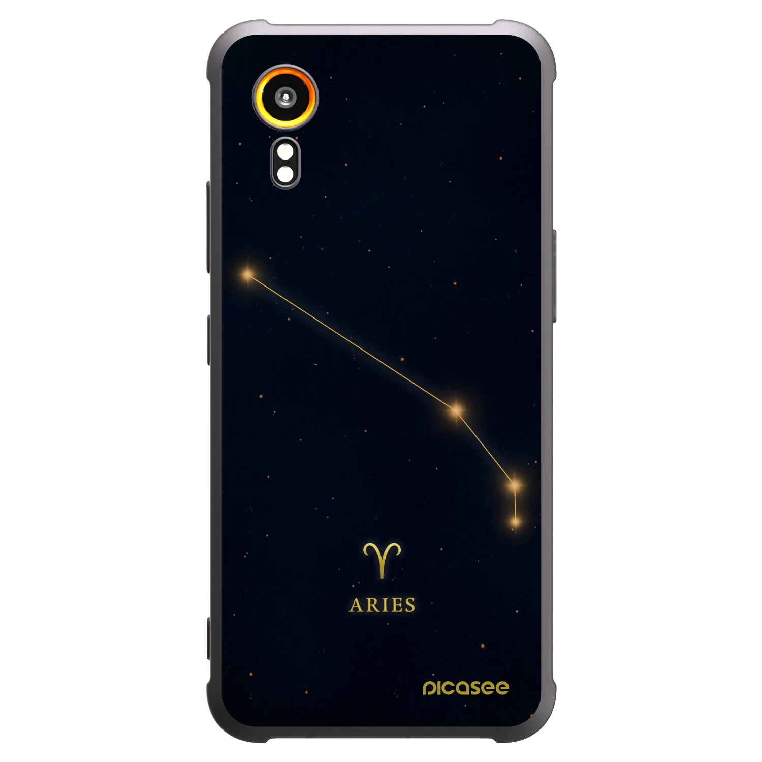 Picasee Μαύρη θήκη σιλικόνης για Samsung Galaxy Xcover 7 - ARIES