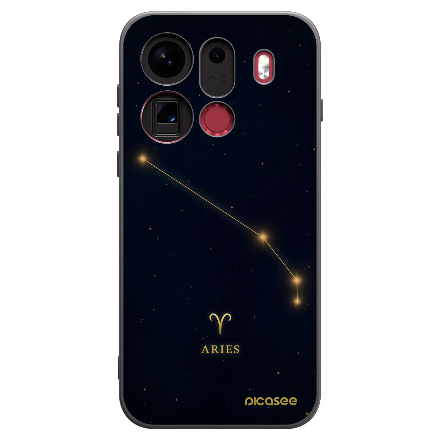 Picasee Μαύρη θήκη σιλικόνης για OPPO Find X9 Pro - ARIES