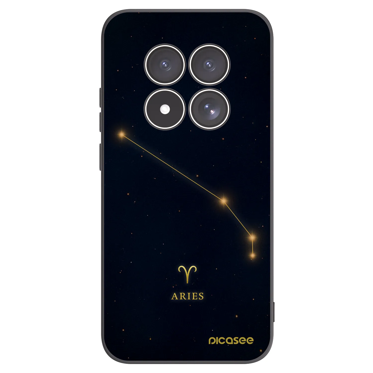 Picasee Μαύρη θήκη σιλικόνης για Xiaomi Redmi Note 15 Pro 5G - ARIES
