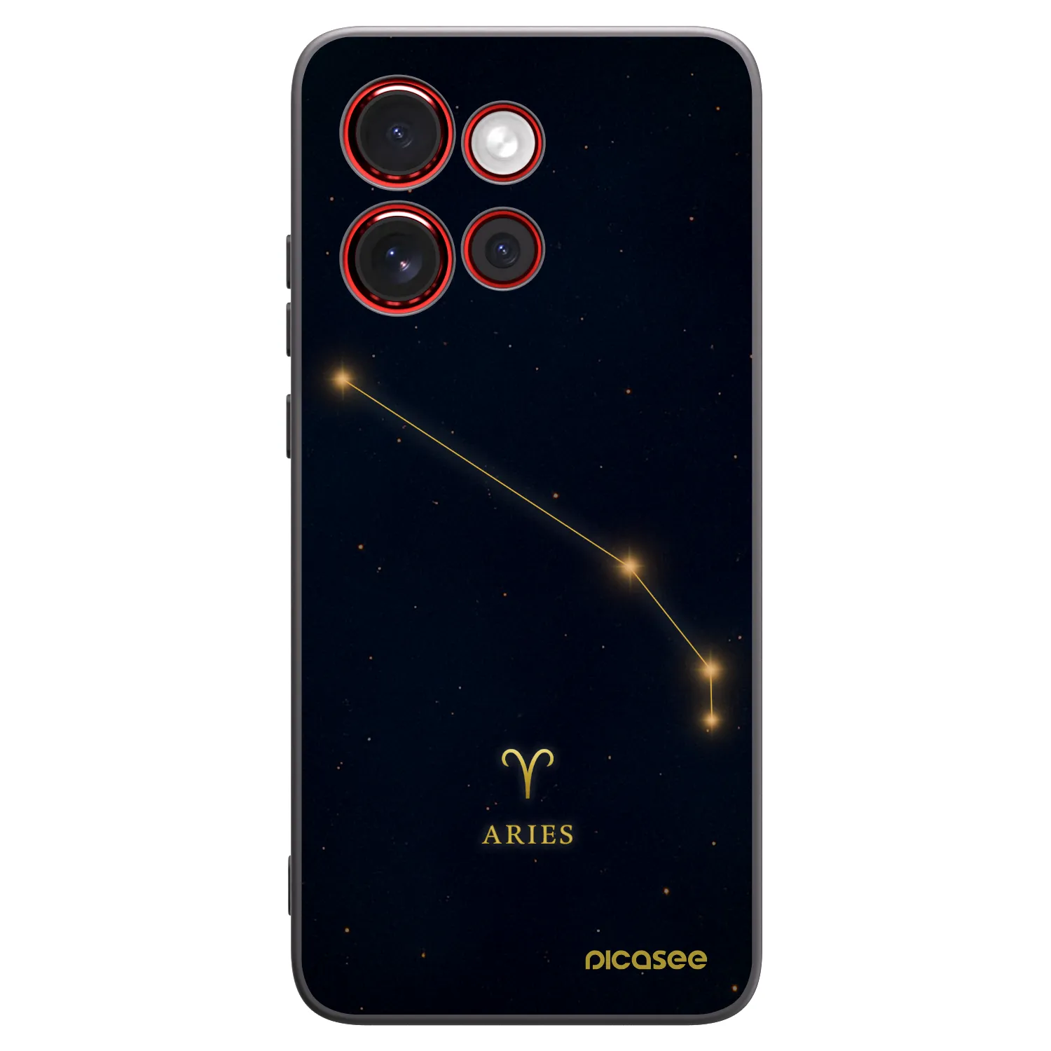 Picasee Μαύρη θήκη σιλικόνης για Motorola Edge 60 Neo 5G - ARIES
