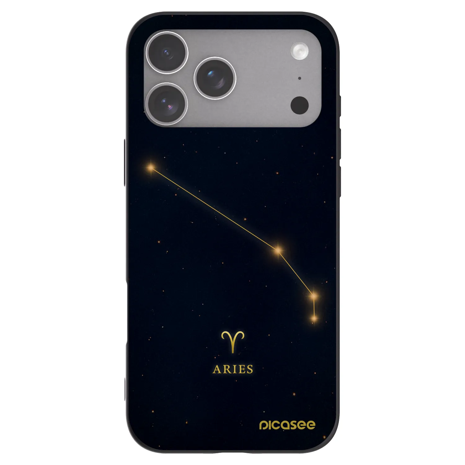 Picasee Μαύρη θήκη σιλικόνης για Apple iPhone 18 Pro Max - ARIES