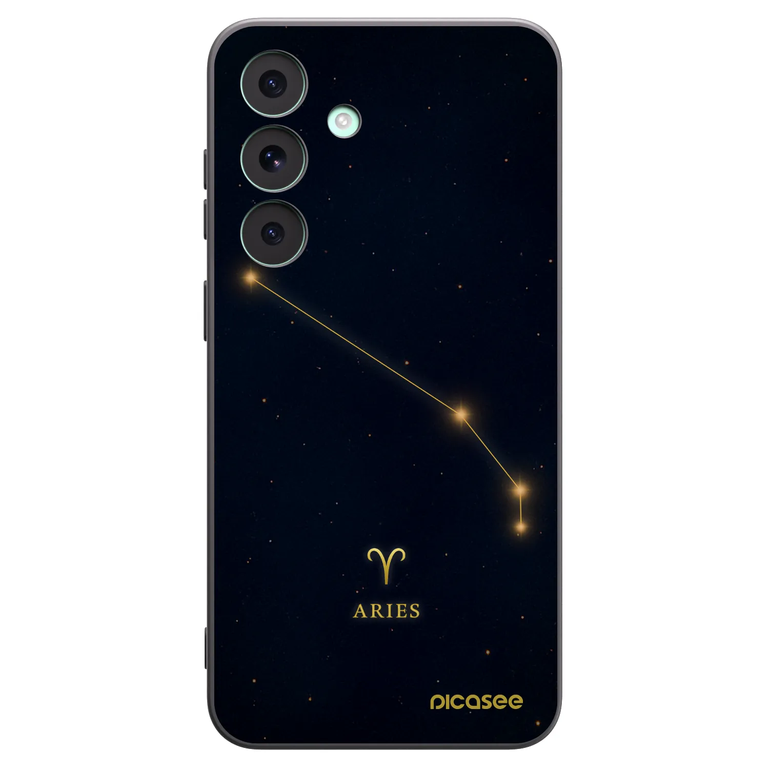 Picasee Μαύρη θήκη σιλικόνης για Samsung Galaxy S26 FE - ARIES