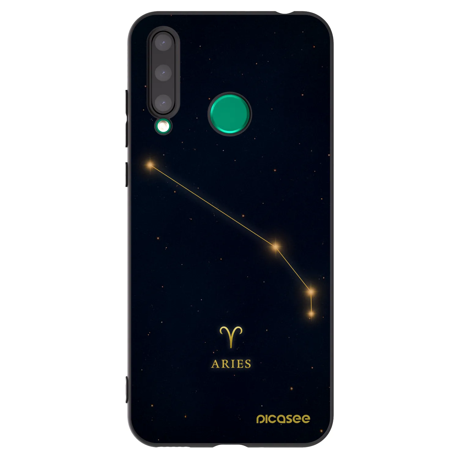 Picasee Μαύρη θήκη σιλικόνης για Honor 20 Lite - ARIES