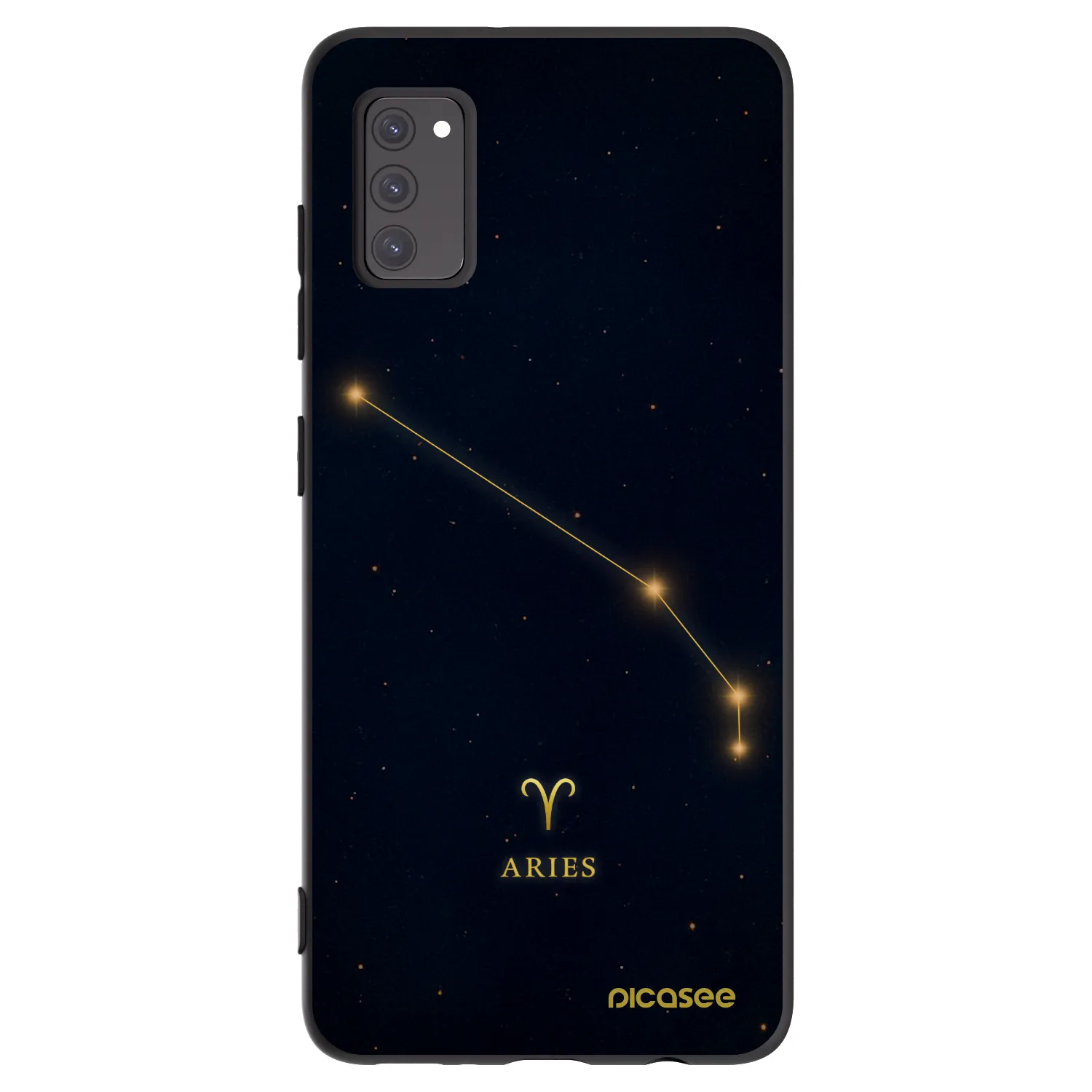 Picasee Μαύρη θήκη σιλικόνης για Samsung Galaxy A41 A415F - ARIES