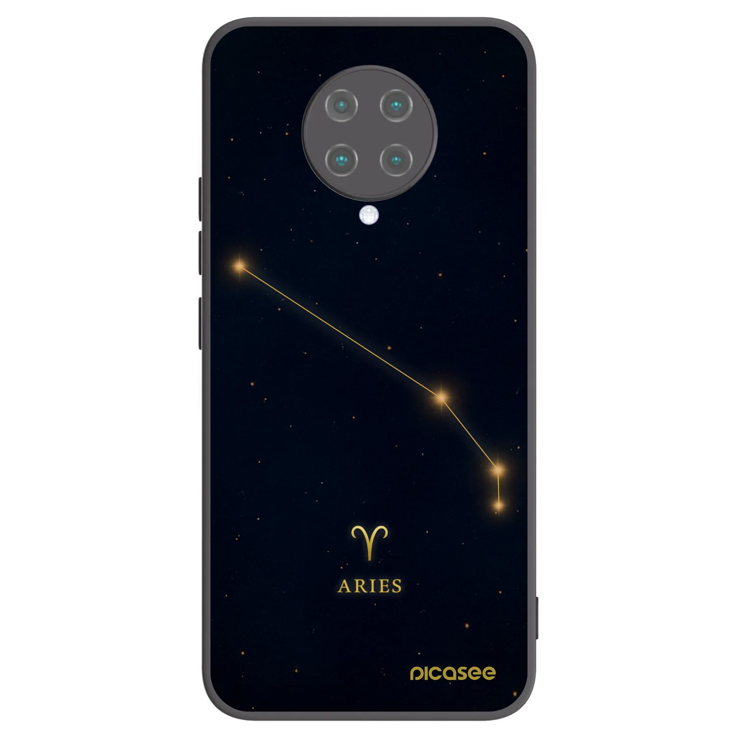 Picasee Μαύρη θήκη σιλικόνης για Xiaomi Poco F2 Pro - ARIES