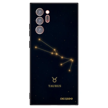 Picasee Μαύρη θήκη σιλικόνης για Samsung Galaxy Note 20 Ultra - TAURUS