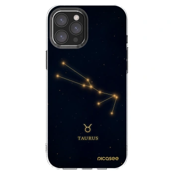 Picasee διαφανής θήκη σιλικόνης Apple iPhone 12 Pro Max - TAURUS