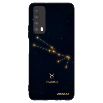 Picasee Μαύρη θήκη σιλικόνης για Huawei P Smart 2021 - TAURUS