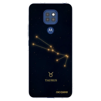 Picasee διαφανής θήκη σιλικόνης Motorola Moto G9 Play - TAURUS