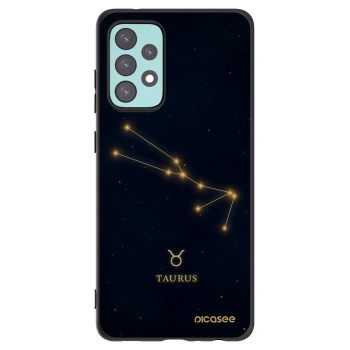 Picasee Μαύρη θήκη σιλικόνης για Samsung Galaxy A72 A725F - TAURUS