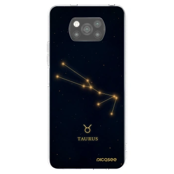 Picasee Μαύρη θήκη σιλικόνης για Xiaomi Poco X3 Pro - TAURUS