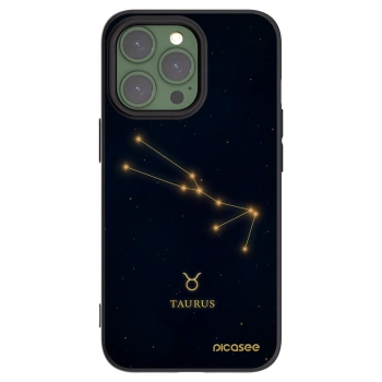Picasee Μαύρη θήκη σιλικόνης για Apple iPhone 13 Pro - TAURUS