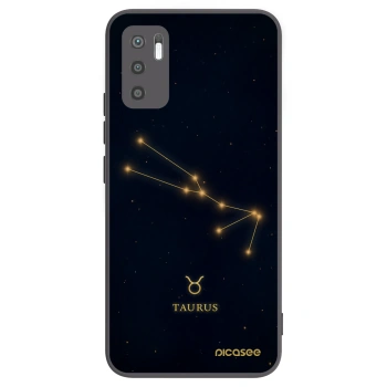 Picasee Μαύρη θήκη σιλικόνης για Xiaomi Redmi Note 10 5G - TAURUS