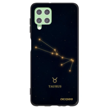 Picasee Μαύρη θήκη σιλικόνης για Samsung Galaxy A22 A225F 4G - TAURUS