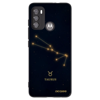 Picasee Μαύρη θήκη σιλικόνης για Motorola Moto G60 - TAURUS