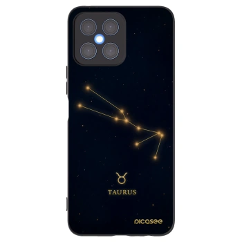 Picasee Μαύρη θήκη σιλικόνης για Honor X8 4G - TAURUS