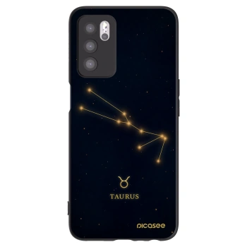 Picasee Μαύρη θήκη σιλικόνης για OPPO A16 - TAURUS