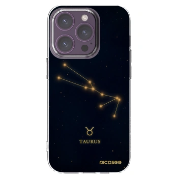 Picasee διαφανής θήκη σιλικόνης Apple iPhone 14 Pro - TAURUS