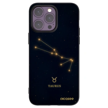 Picasee Μαύρη θήκη σιλικόνης για Apple iPhone 14 Pro Max - TAURUS
