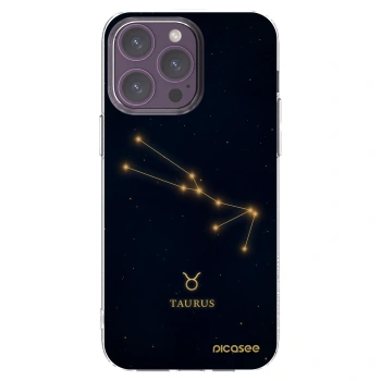 Picasee διαφανής θήκη σιλικόνης Apple iPhone 14 Pro Max - TAURUS