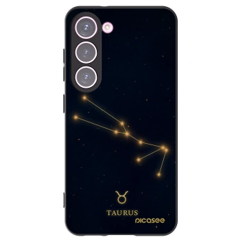 Picasee Μαύρη θήκη σιλικόνης για Samsung Galaxy S23 5G - TAURUS