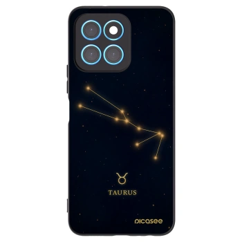 Picasee Μαύρη θήκη σιλικόνης για Honor X8 5G - TAURUS