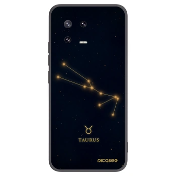 Picasee Μαύρη θήκη σιλικόνης για Xiaomi 13 Pro - TAURUS