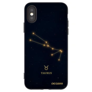 Picasee Μαύρη θήκη σιλικόνης για Apple iPhone X/XS - TAURUS