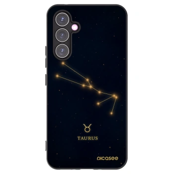 Picasee Μαύρη θήκη σιλικόνης για Samsung Galaxy A54 5G A546B - TAURUS