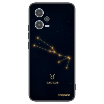 Picasee Μαύρη θήκη σιλικόνης για Xiaomi Redmi Note 12 5G - TAURUS