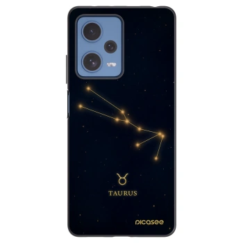Picasee Μαύρη θήκη σιλικόνης για Xiaomi Redmi Note 12 Pro 5G - TAURUS