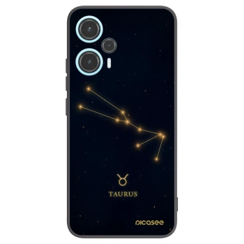 Picasee Μαύρη θήκη σιλικόνης για Xiaomi Poco F5 - TAURUS