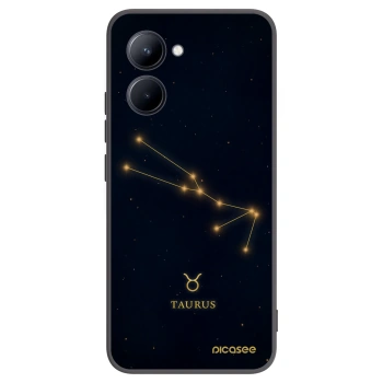 Picasee Μαύρη θήκη σιλικόνης για Realme C33 (2023) - TAURUS