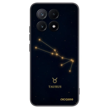Picasee Μαύρη θήκη σιλικόνης για Xiaomi Poco X6 Pro - TAURUS
