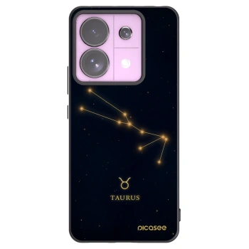 Picasee Μαύρη θήκη σιλικόνης για Xiaomi Redmi Note 13 Pro 5G - TAURUS