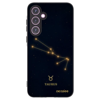 Picasee Μαύρη θήκη σιλικόνης για Samsung Galaxy A35 5G A356B - TAURUS