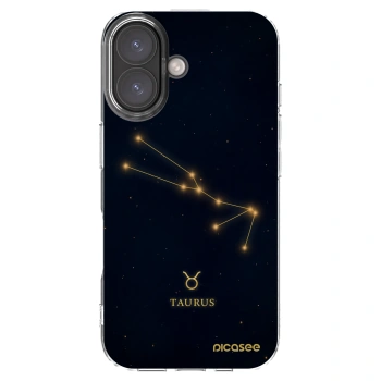 Picasee διαφανής θήκη σιλικόνης Apple iPhone 16 - TAURUS