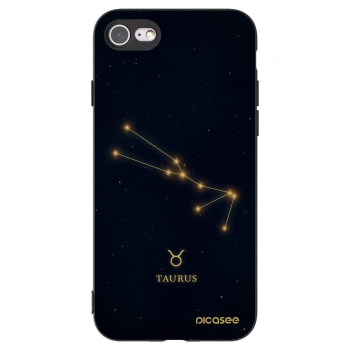 Picasee Μαύρη θήκη σιλικόνης για Apple iPhone 8 - TAURUS