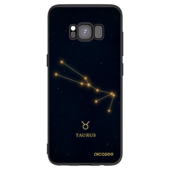 Picasee Μαύρη θήκη σιλικόνης για Samsung Galaxy S8 G950F - TAURUS